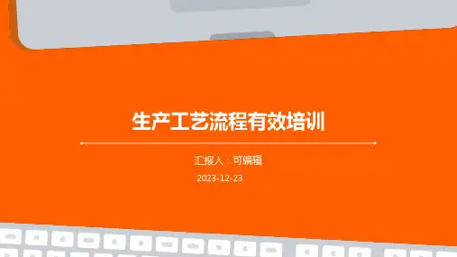 生产工艺流程有效培训ppt