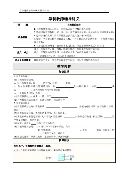 有理数的乘方