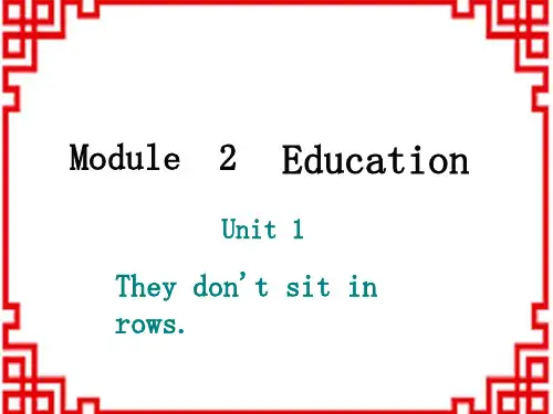 外研版九年级WY下册英语精品教学课件 Module 2 Unit 1