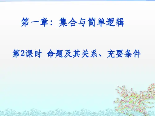 北师大版选修1命题ppt课件
