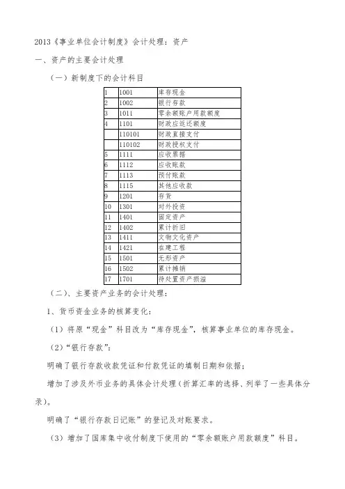 2013《事业单位会计制度》事业支出明细科目设置及会计处理