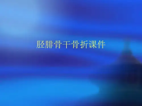 胫腓骨干骨折课件PPT课件