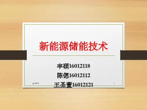 《能源储能技术》PPT课件
