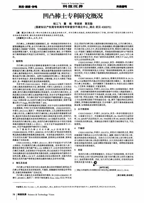 凹凸棒土专利研究概况