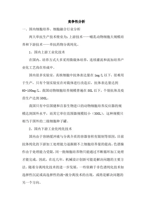 竞争性分析