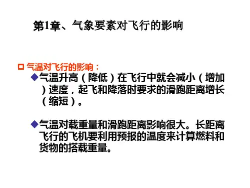 第1章 气象要素对飞行的影响