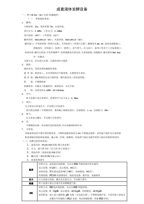 发酵罐 设计