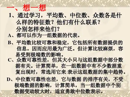 七年级数学数据的代表(PPT)4-1