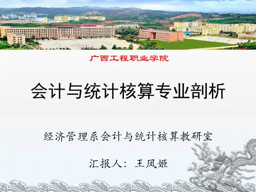 会计与统计核算专业剖析ppt课件