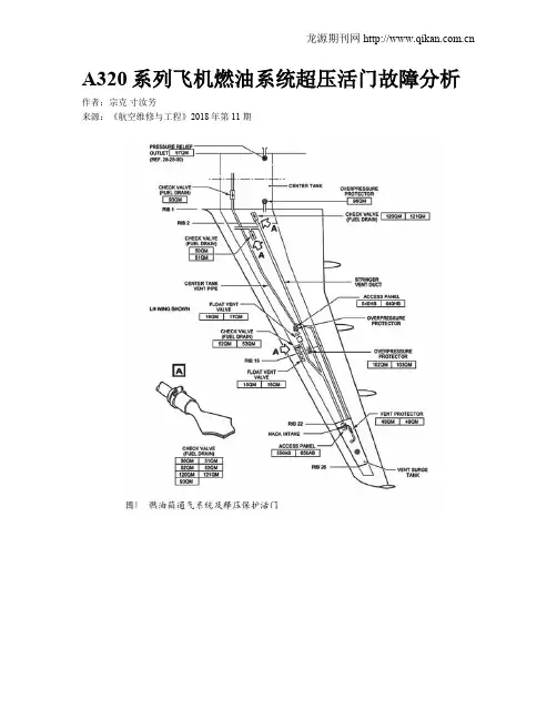 A320系列飞机燃油系统超压活门故障分析