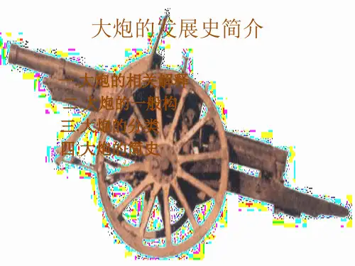 火炮的发展史简介ppt课件