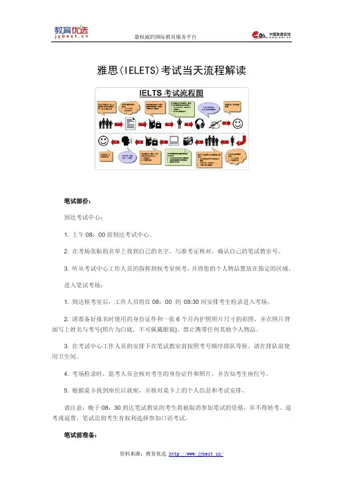雅思(IELETS)考试当天流程解读
