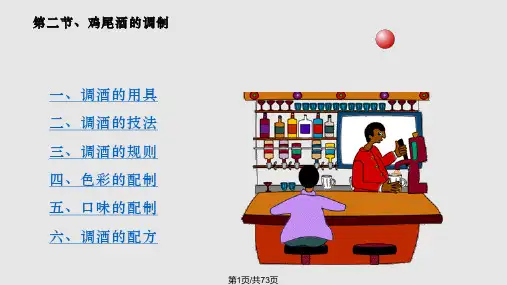 鸡尾酒鸡尾酒的调制PPT课件