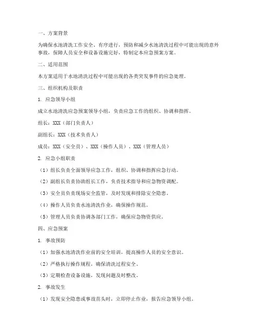 水池清洗应急预案方案
