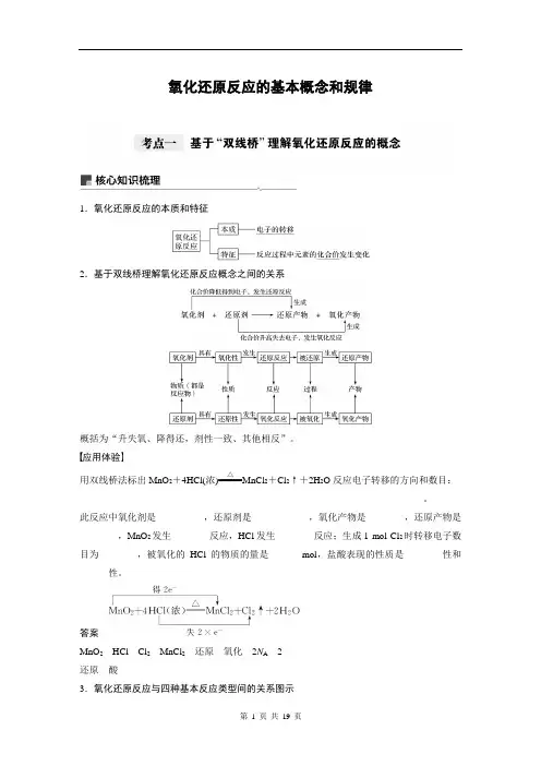 氧化还原反应的基本概念和规律