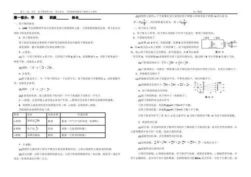 天然放射现象原子核的人工转变