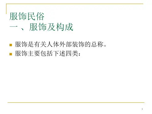 中国服饰民俗ppt课件