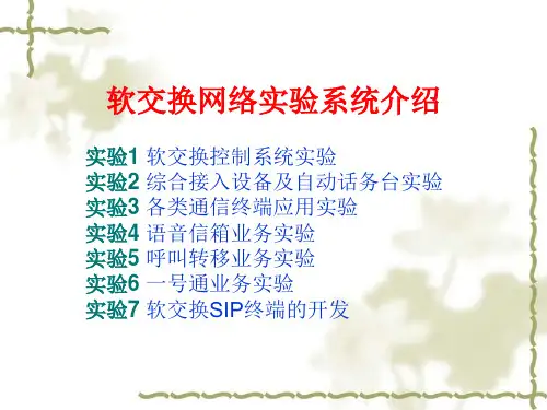 软交换网络实验课