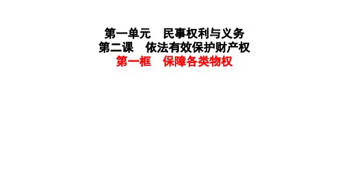 《保障各类物权》PPT课件
