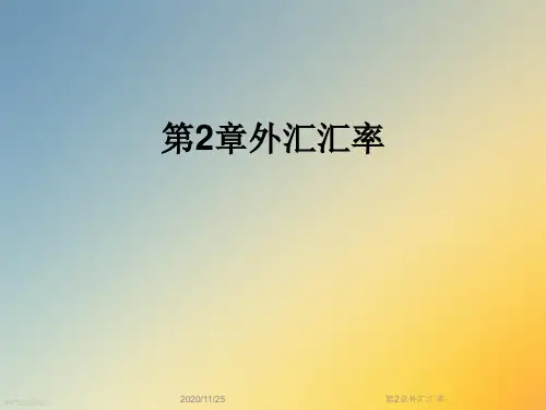 第2章外汇汇率