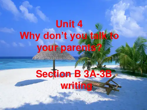 英语人教版八年级下册Unit4 SectionB  3a-3b