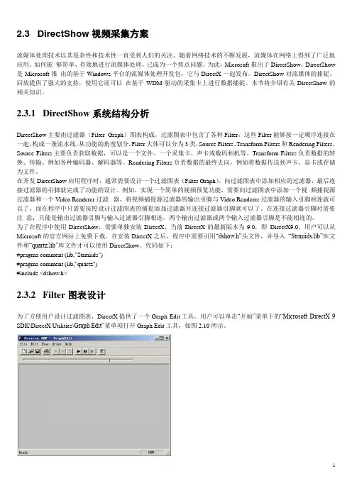 DirectShow视频采集方案