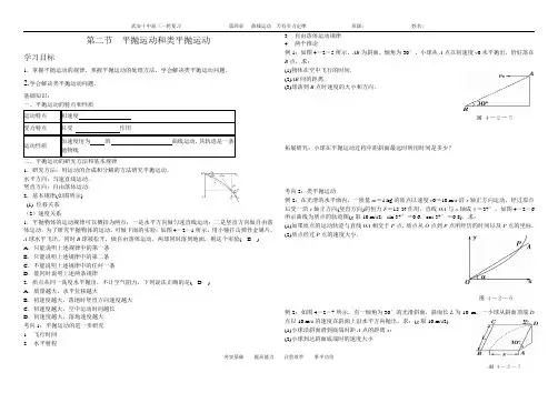 第二节平抛运动和类平抛运动