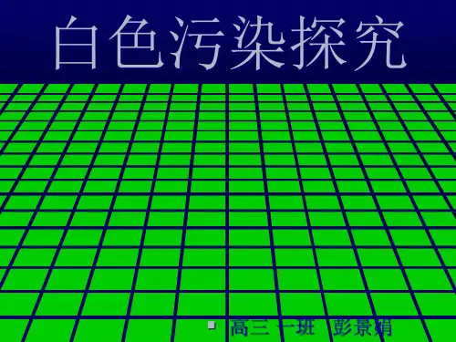 白色污染-PowerPointPresentation