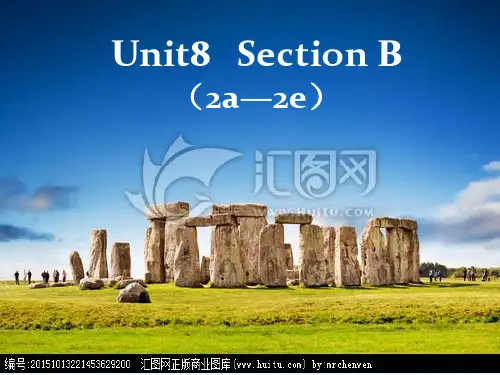 英语人教版九年级全册Unit8 SectionB 2a-2e