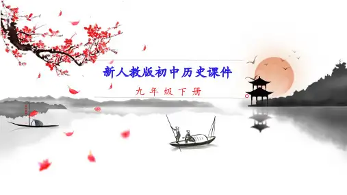 新人教统编版九年级下册历史 第12课 亚非拉民族民主运动的高涨 教学课件