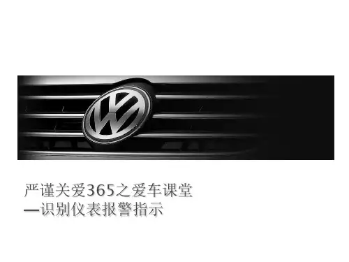 识别汽车仪表故障灯报警