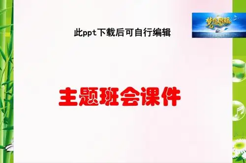怎样使用压岁钱主题班会课件