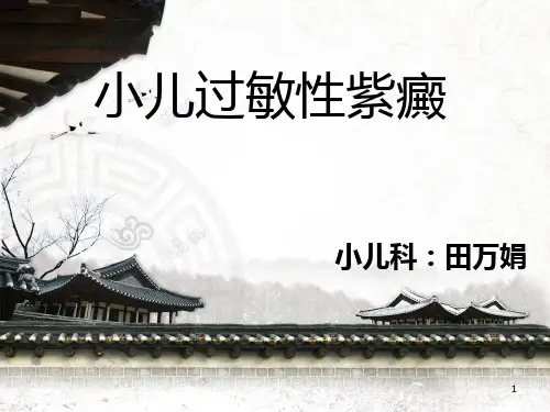过敏性紫癜护理PPT课件