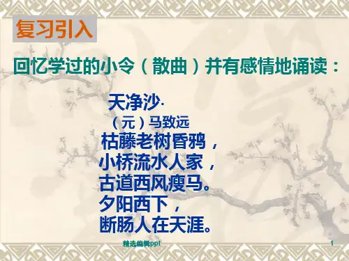 山坡羊·潼关怀古ppt课件