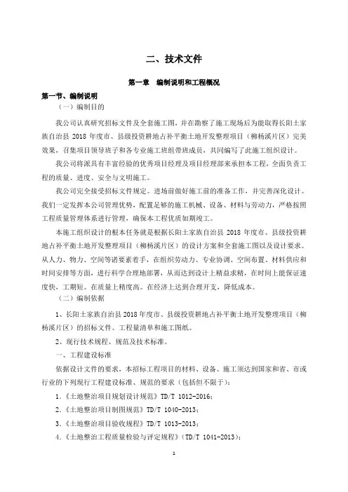 土地开发整理技术标之2