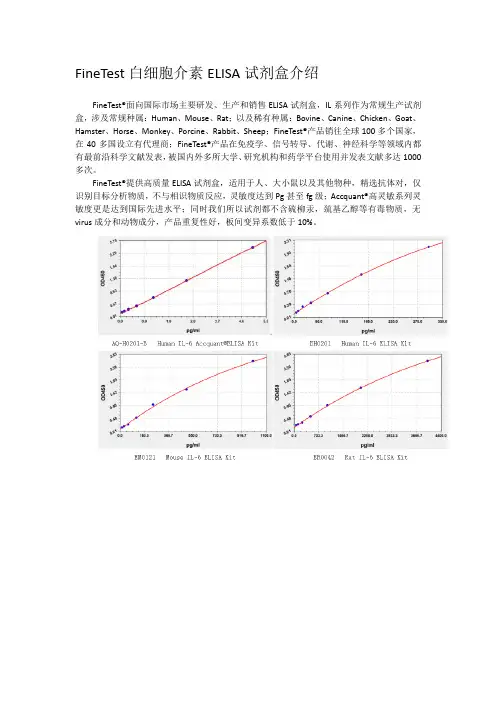 FineTest白细胞介素ELISA试剂盒介绍