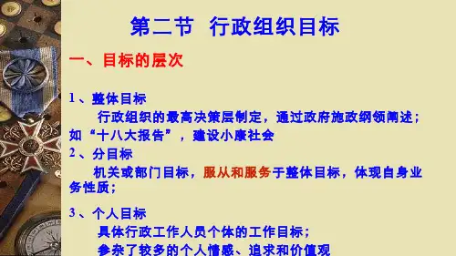 行政管理学(5.2.1)--行政组织目标