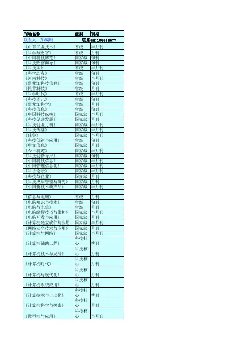 最新学术期刊
