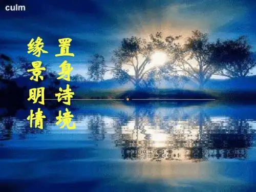置身诗境_缘景明情 及登岳阳楼