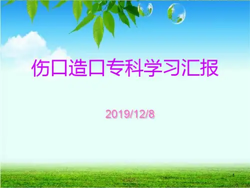 伤口造口学习汇报ppt课件