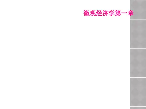 微观经济学第一章