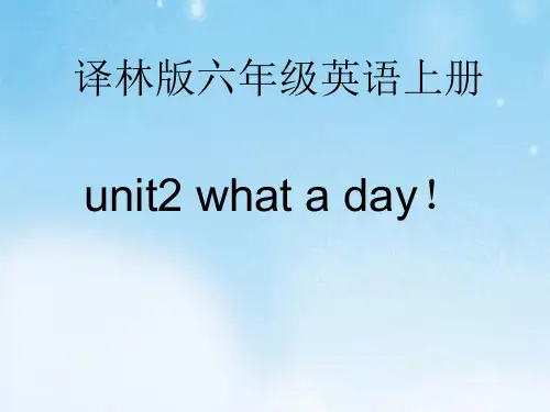 六年级上册英语课件-Unit2 What a day!(第3课时) (5)