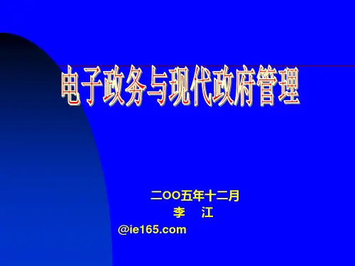 电子政务概论
