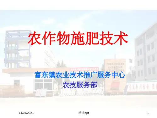 《农作物施肥技术》PPT课件