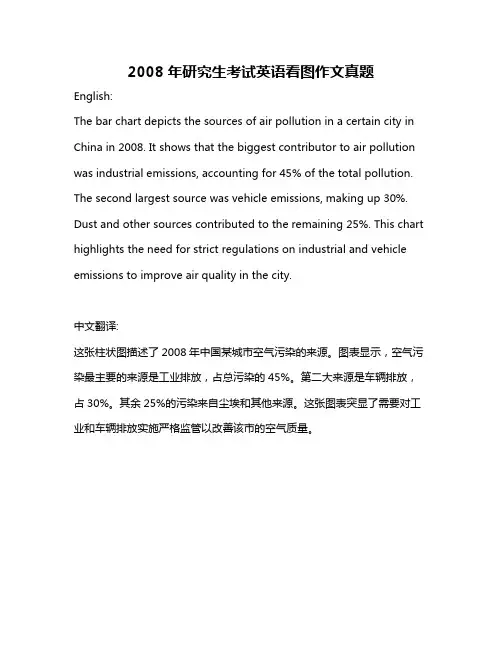 2008年研究生考试英语看图作文真题
