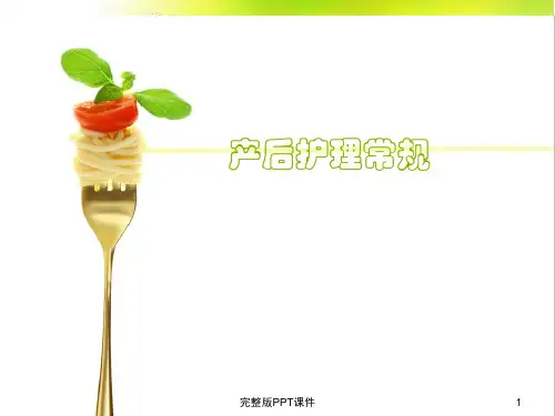 产后护理常规ppt课件