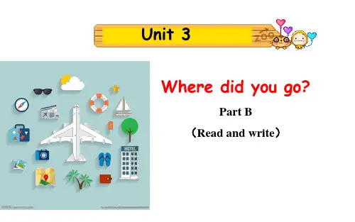 人教版·英语·六年级下册Unit3 Part B(Read and write)