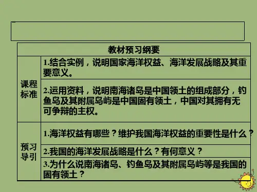 2020高中地理第四单元环境与发展第三节海洋权益与海洋发展战略课件鲁教版必修第二册