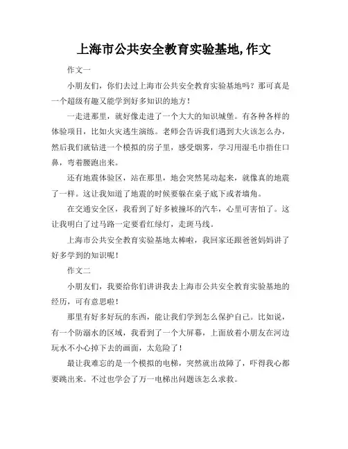 上海市公共安全教育实验基地,作文