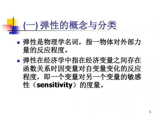 宏观经济学第2章中的 弹性理论